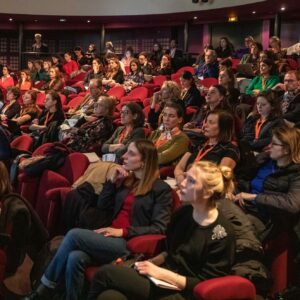 Plusieurs personnes participant à la conférence sur le fundraising dans le secteur de la Culture de l'AFF en 2023.