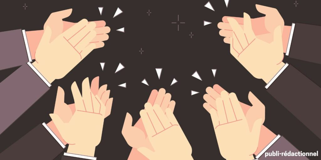 5 paires de mains qui applaudissent